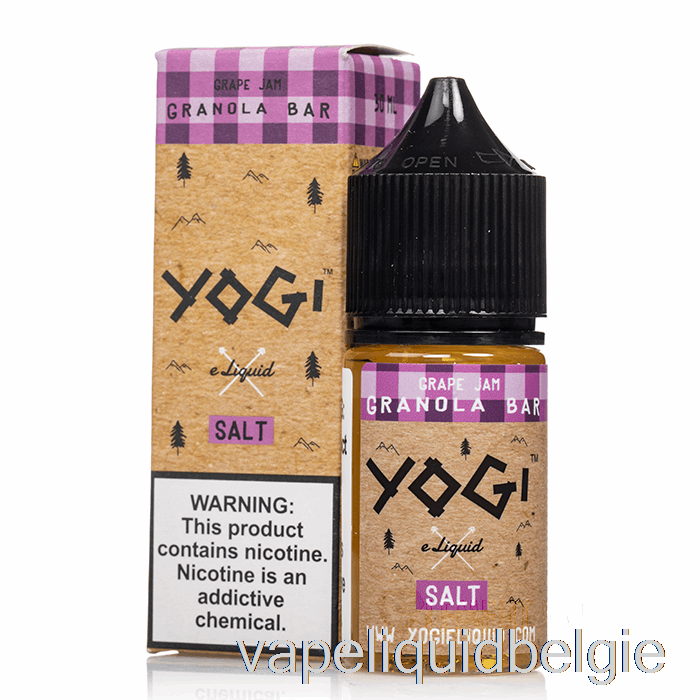 Vape België Druivenjam Mueslireep - Yogizouten E-vloeistof - 30ml 35mg